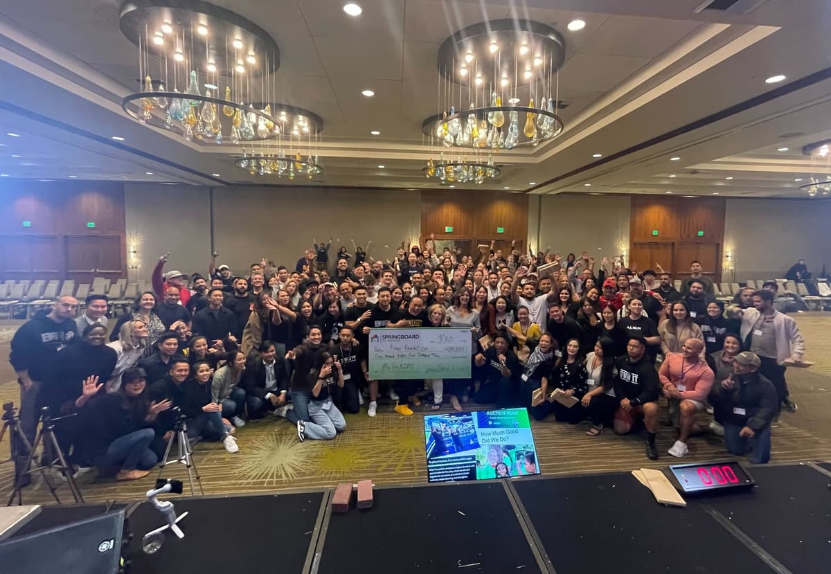 Springboard to Wealth community members celebrating together